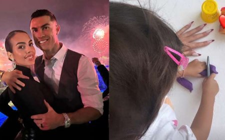 Cristiano Ronaldo's girlfriend gives peek into playtime with daughter