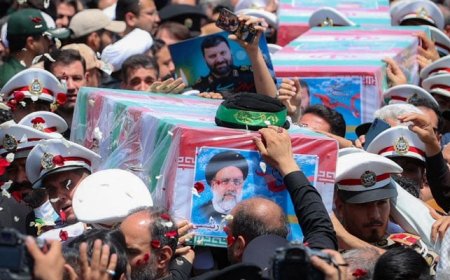 Iranian President Ebrahim Raisi laid to rest after dying in helicopter crash