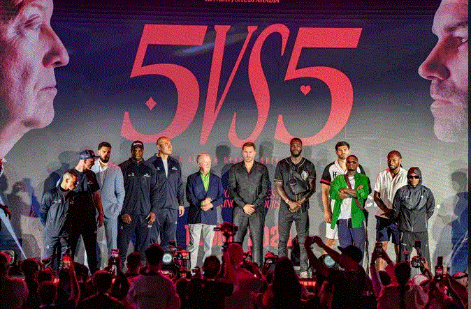 Boxers arrive in Riyadh for historic 5 vs. 5 event