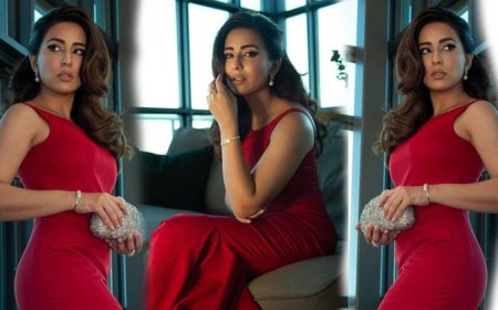 Ushna Shah dazzles fans with beauty in red