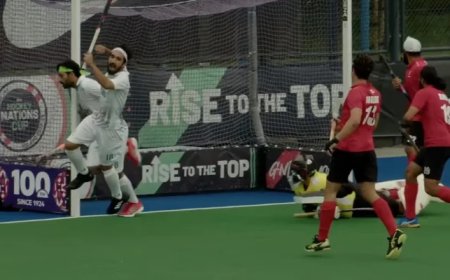 Pakistan emerge victor over Canada with 8-1 in FIH Nations Cup