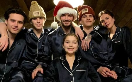 David Beckham all hearts for kids and dad on Father's Day
