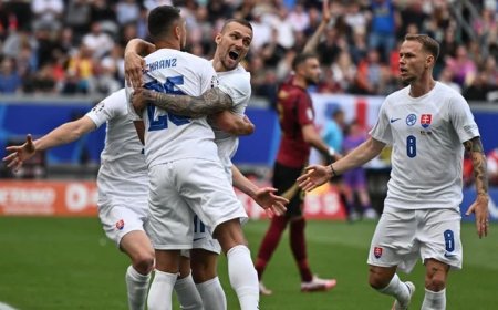 Euro 2024: Historic win for Slovakia as they beat Belgium in Group E