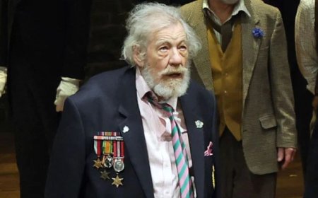 Ian McKellen in ‘good spirits' after fall from stage during theatre performance